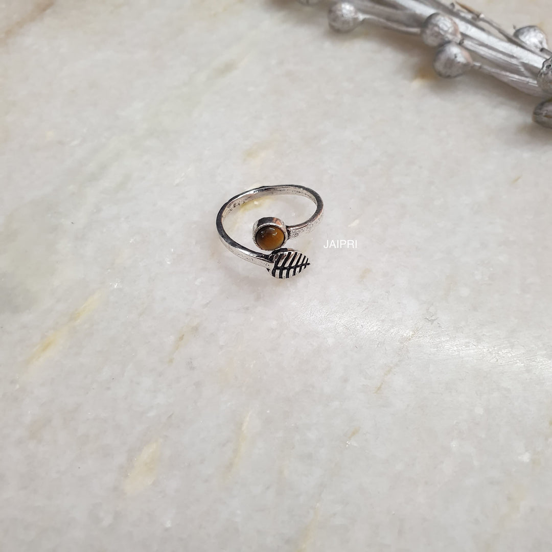 Tiger Eye Stone | Adjustable Handmade Ring Style Statement