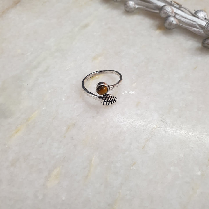 Tiger Eye Stone | Adjustable Handmade Ring Style Statement