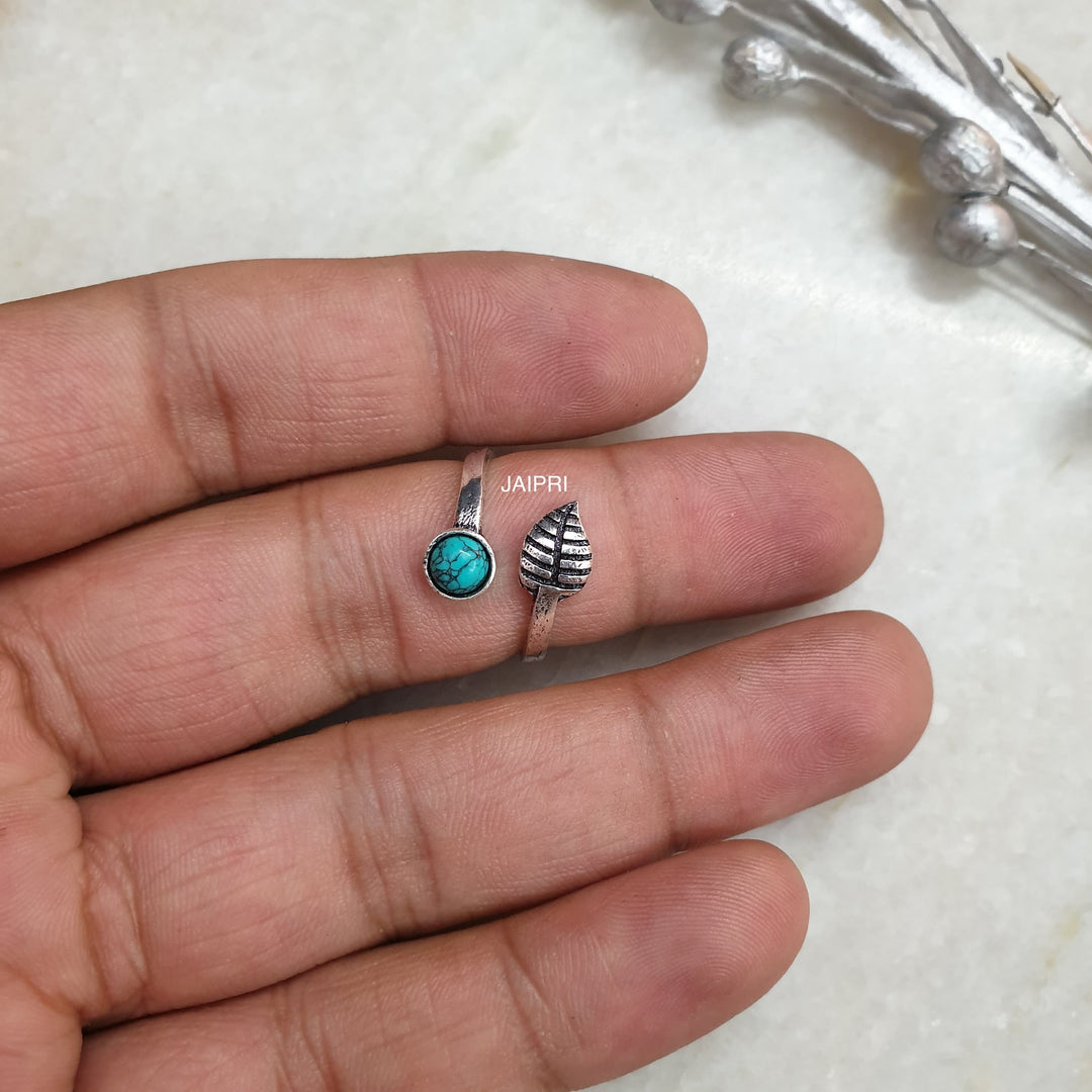 Turquoise Stone | Adjustable Handmade Ring Edition