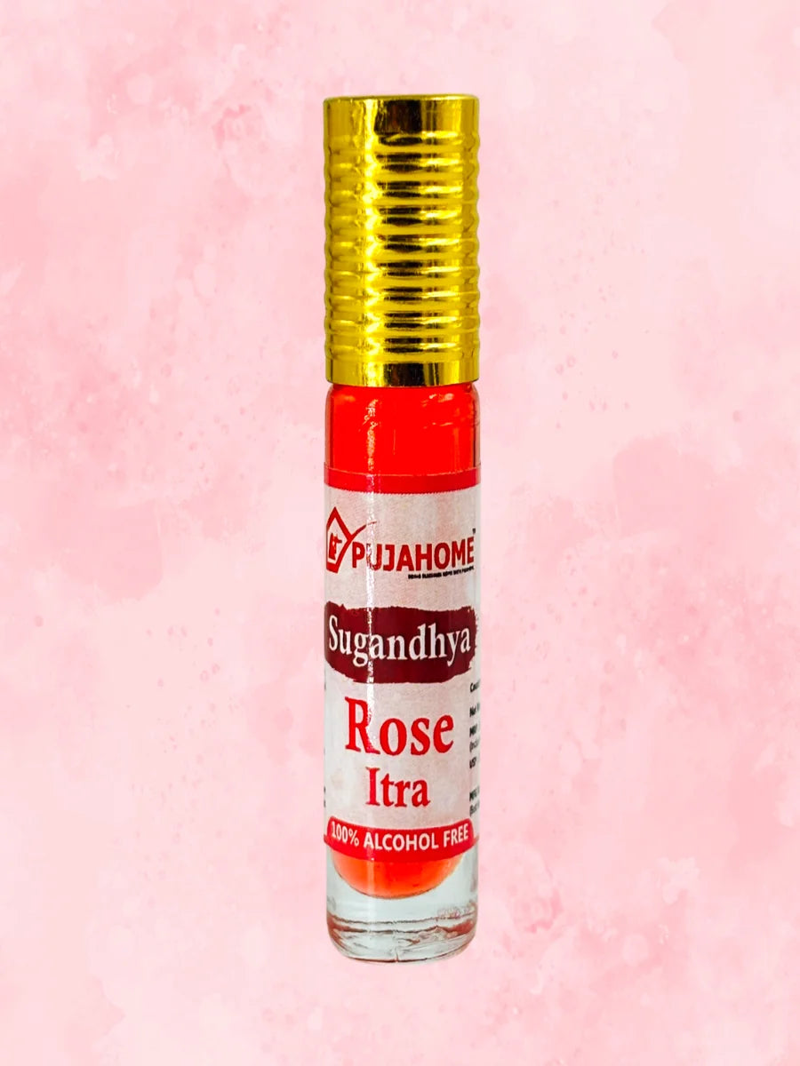 Sugandhya Rose Itra For Puja 6ML (Pack of 2)