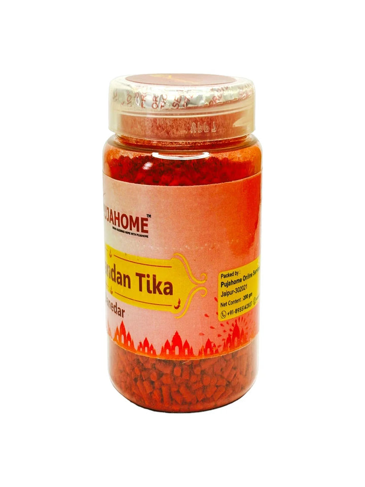 Premium Lal Chandan Tika Danedar 200Gram Box