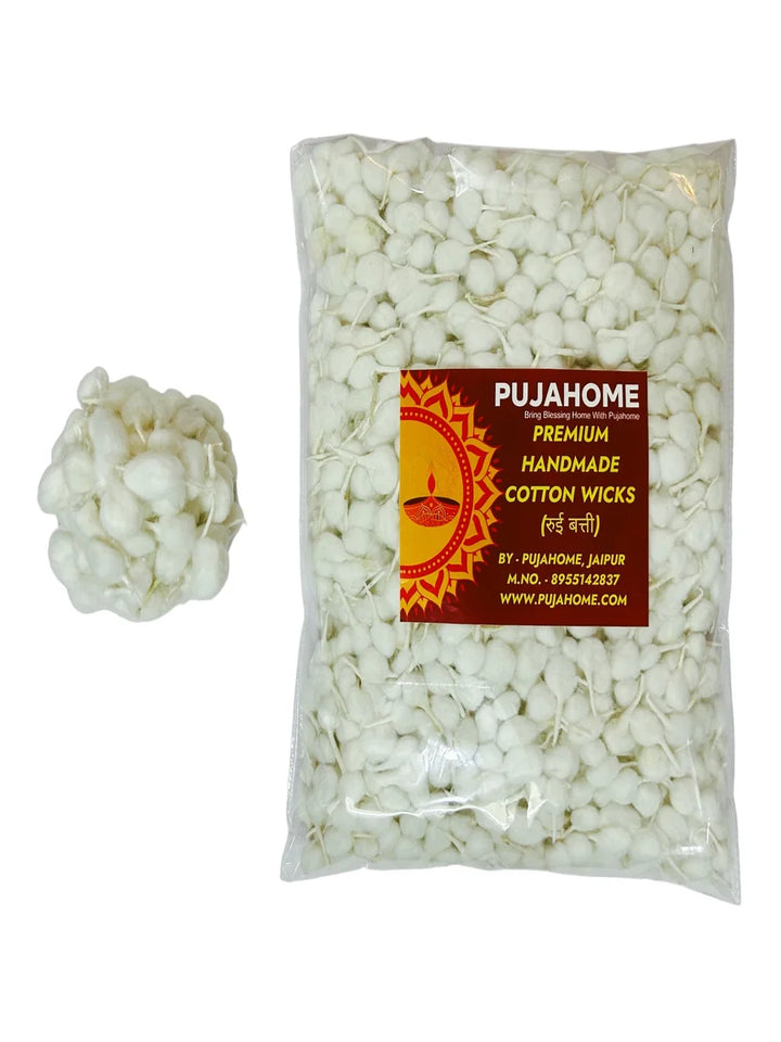 Handmade Round Cotton Wicks White (3100 Pieces)