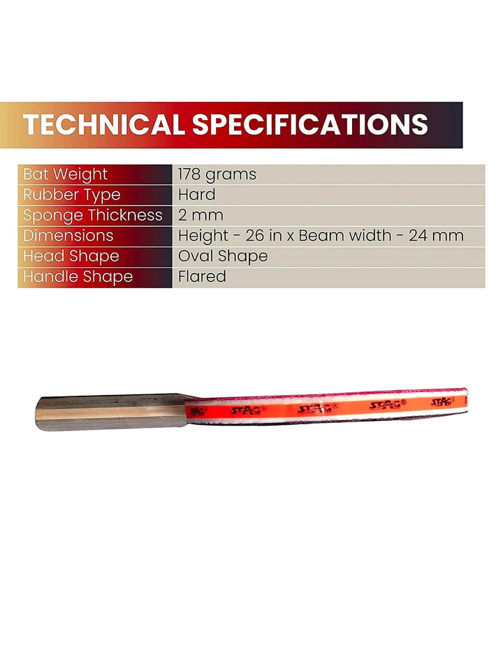 Stag 4 Star Table Tennis Bat