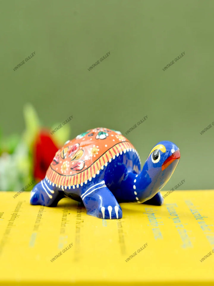 Handcrafted Metal Tortoise Agarbatti Stand | Traditional Home Décor Item
