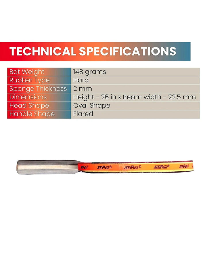 Stag 3 Star Table Tennis Bat