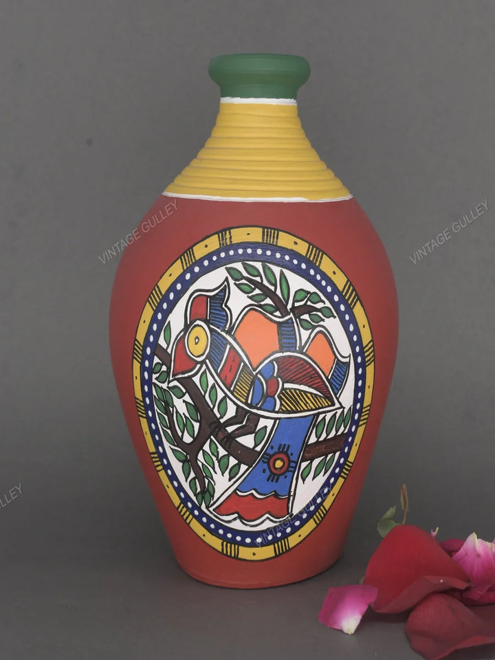 Handmade Terracotta Pots with Traditional Warli Art | Charming Home Décor