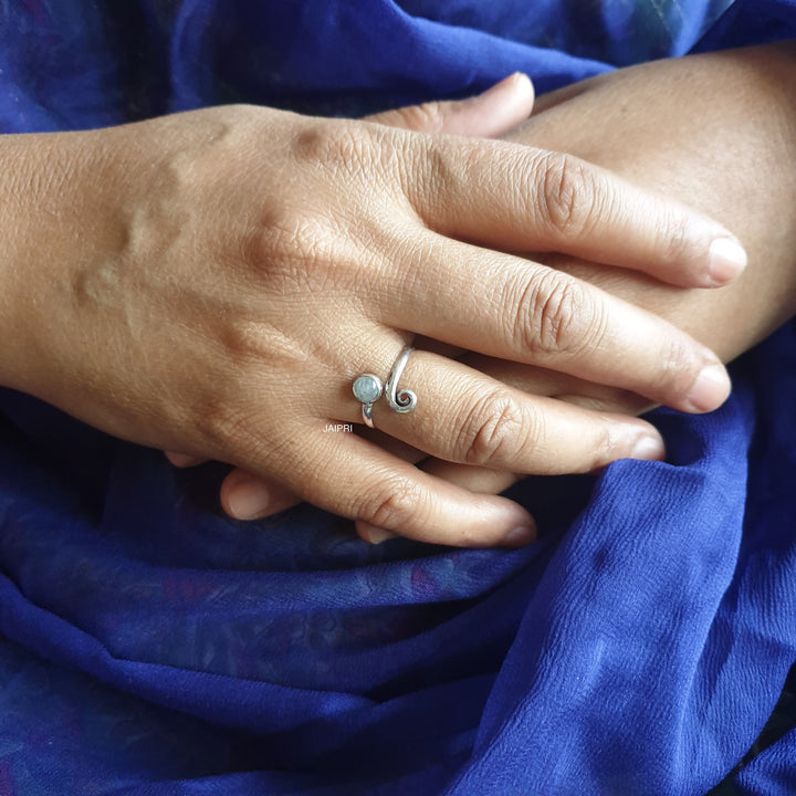 Rainbow Stone | Designer Adjustable Ring Exclusive