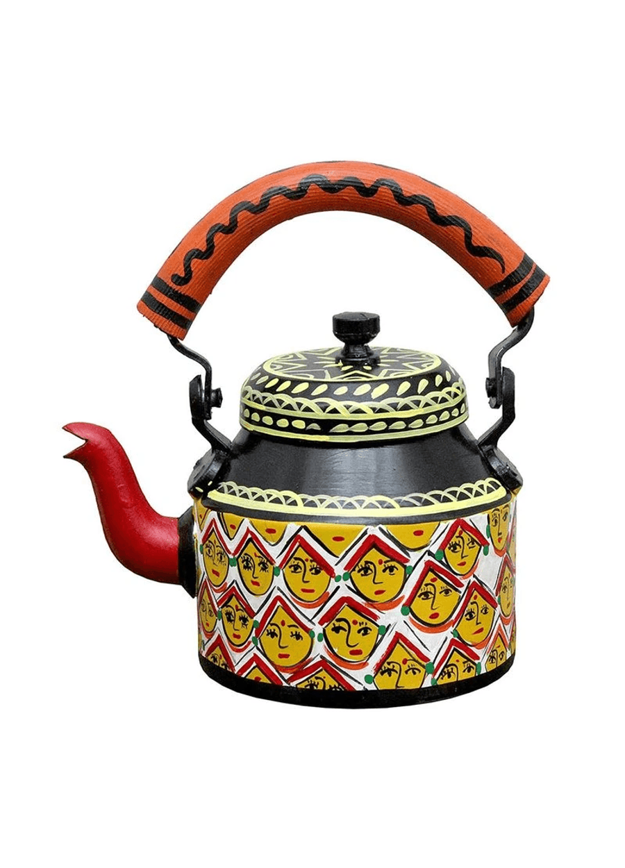Designer Handpainted Kettle 1L | Unique Tea & Coffee Serveware