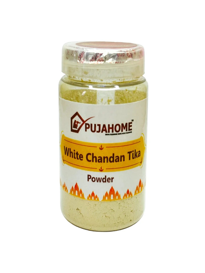 Premium White Chandan Tika Powder 100 Gram Box