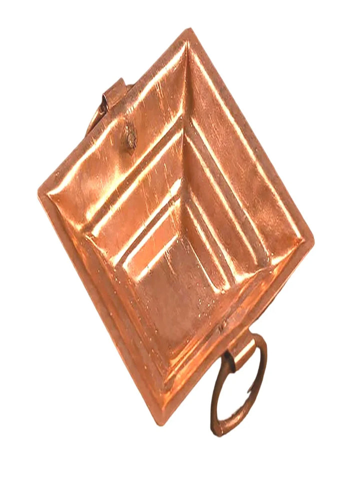 Pure Copper Hawan Kund with Handle On Both Side (4.5 Inch)