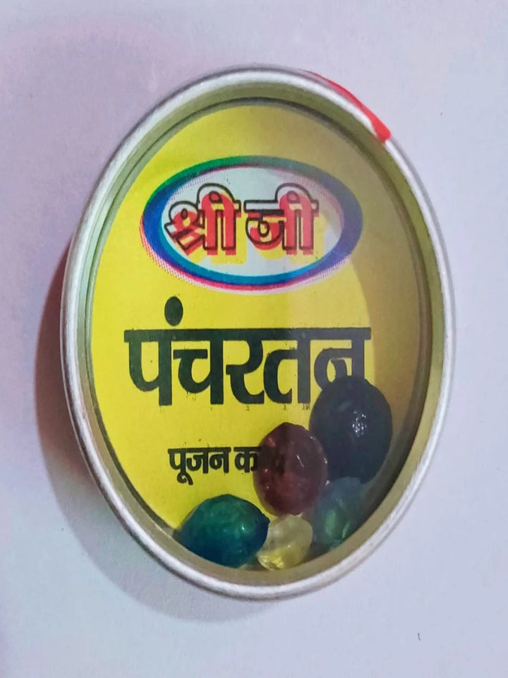 Panch Ratan Stones for Pooja in Multi Colours and Small Size