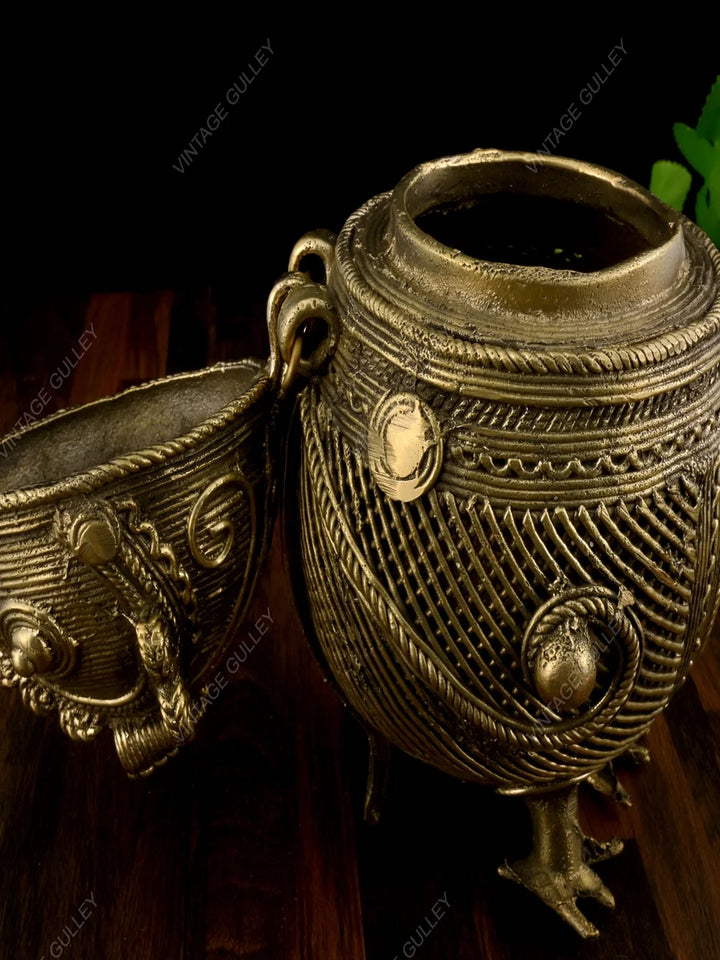 Dhokra Owl Jewellery Box | Handmade Decorative Storage for Knick Knacks
