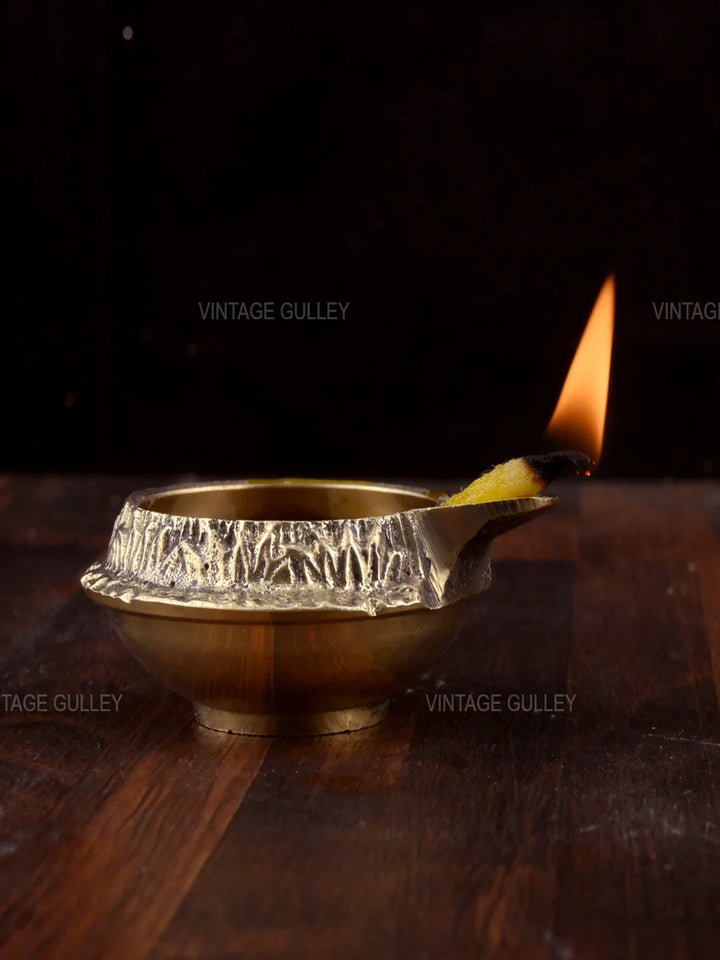 Brass Religious Diya | Handcrafted Quality Brass Decorative Lamp