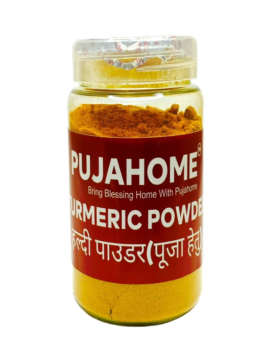 Natural & Pure kumkum (Roli) & Halid for Puja and Tilak (Combo Haldi + Kumkum) Pack of 100grm x 2