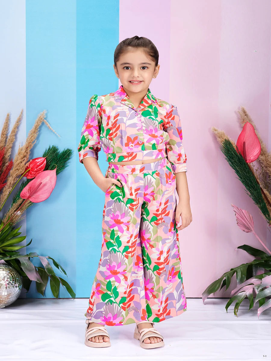 Kids Pink Ethnic Pant Set | Perfect for Weddings & Traditional Events