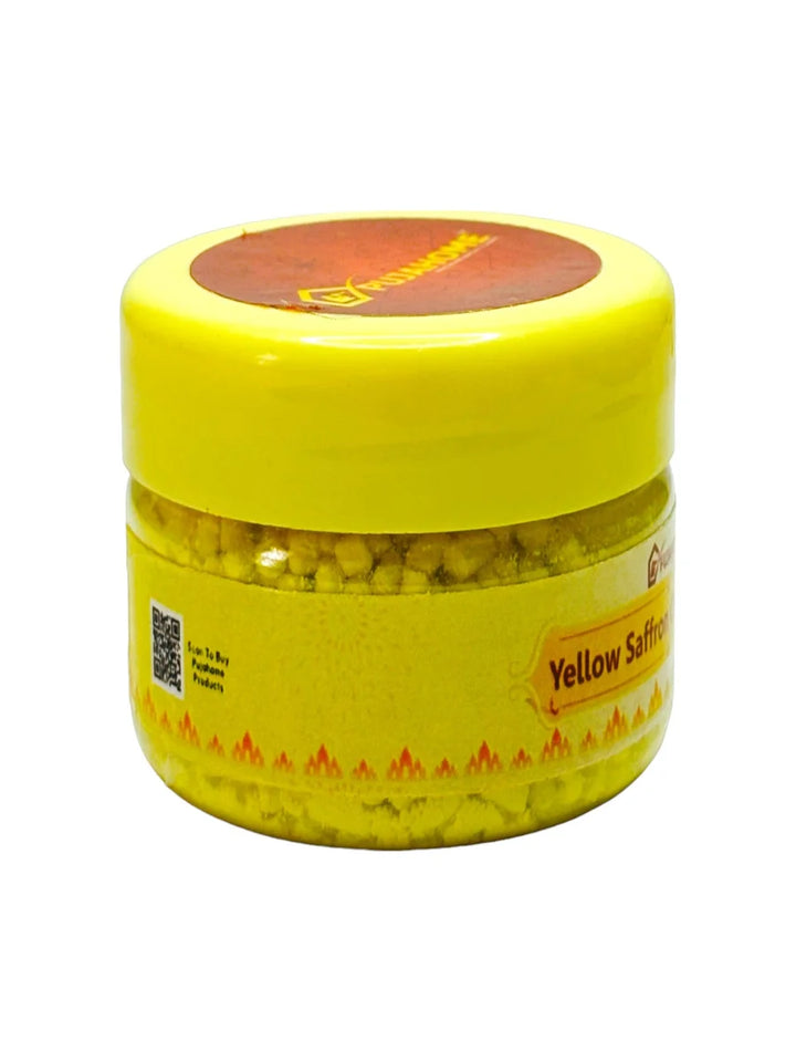 Premium Yellow Saffron Chandan Tika Danedar 50 Gram Box