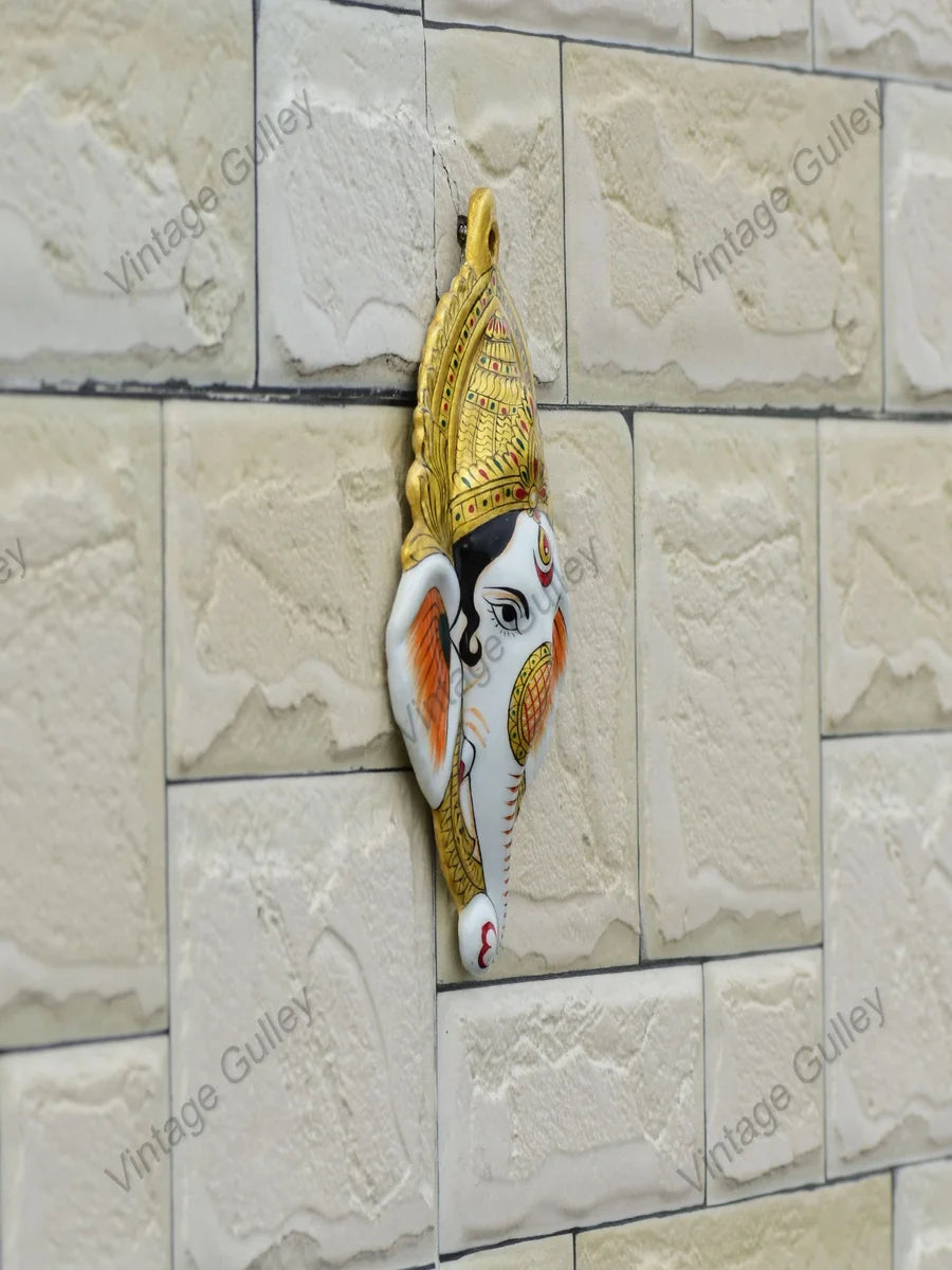 Metal Wall Hanging | Hand Painted Enamel 'Meenakari' Artwork Decor
