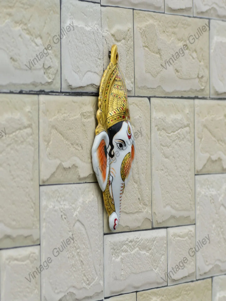Metal Wall Hanging | Hand Painted Enamel 'Meenakari' Artwork Decor