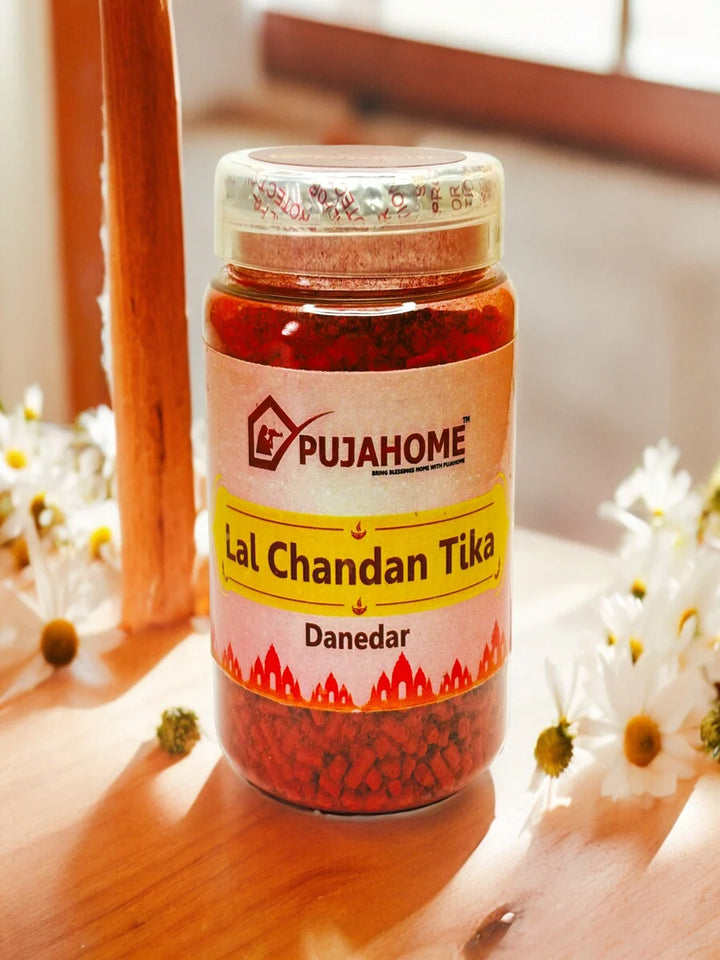 Premium Lal Chandan Tika Danedar 200Gram Box