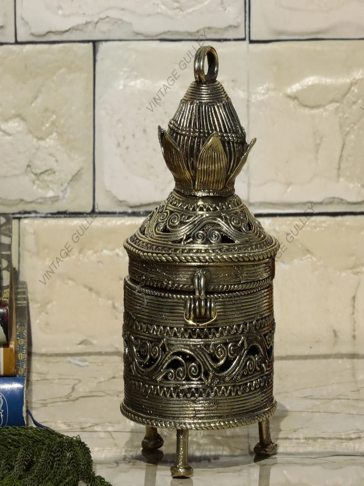 Handmade Dhokra Brass Box | Unique Decor & Jewelry Storage Solution
