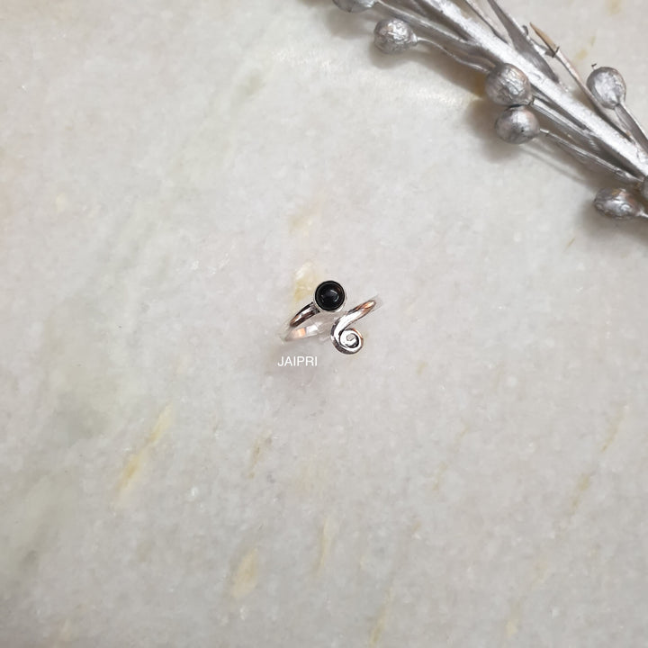 Black Onyx Stone | Designer Adjustable Ring Collection