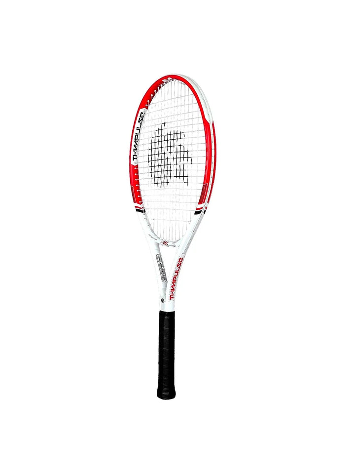 DSC Ti. Impulse Tennis Racquet (White/Red): Lightweight Titanium Tennis Racquet for Beginners and Intermediate Players
