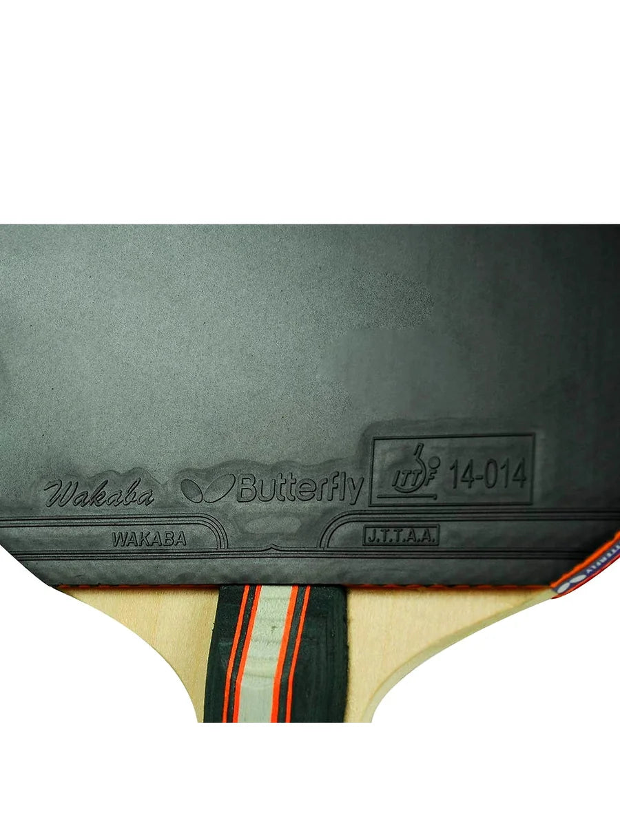 Butterfly Wakaba 2000 Table Tennis Bat: Professional Quality Ping Pong Paddle with 5-Ply Wood and Wakaba Rubber