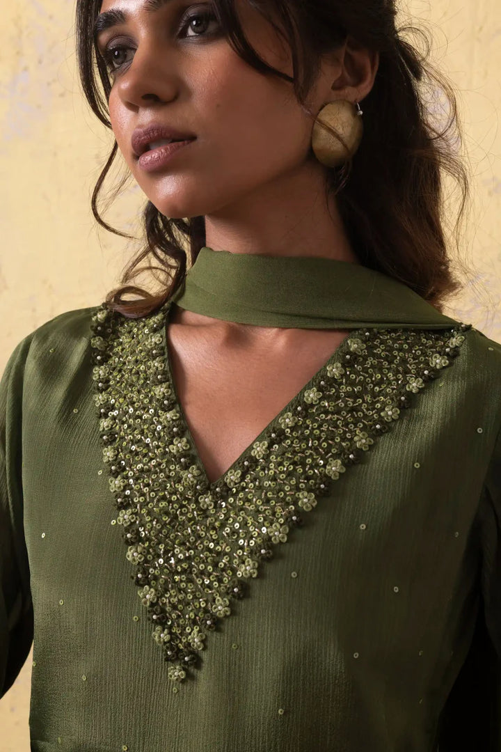 PAYAL Olive Green Kurta Suit Set for Every Occasion - Payal