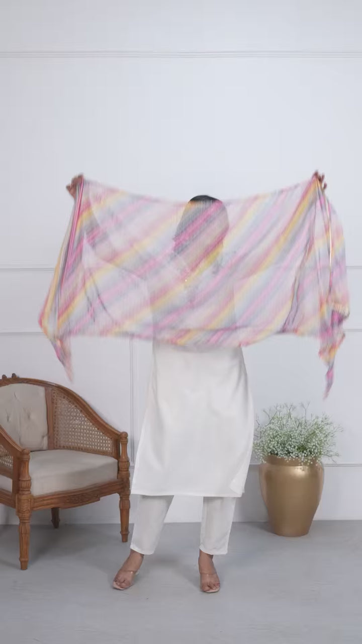 Chic Off white Viscose Blend and Viscose Blend Combination | Completed with a Gorgeous Teby Silk