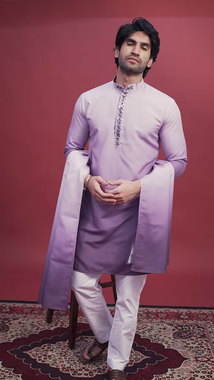 Party-Ready Rayon Kurta Set | Dupatta with Stunning Mirror Embellishments