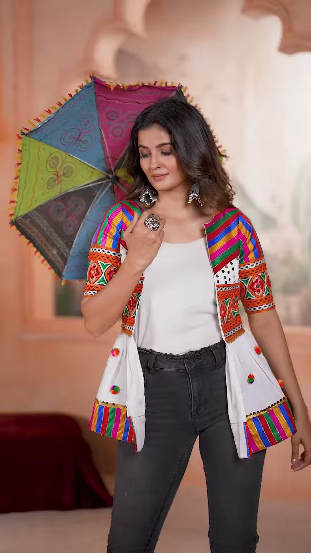 Kediya Style Kurti | Casual Wear Kurtis for Women, Designer Embroidery