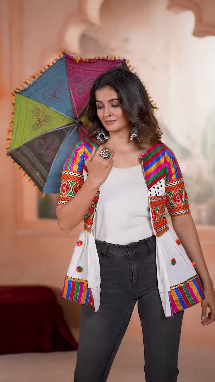 Kediya Style Kurti | Casual Wear Kurtis for Women, Designer Embroidery