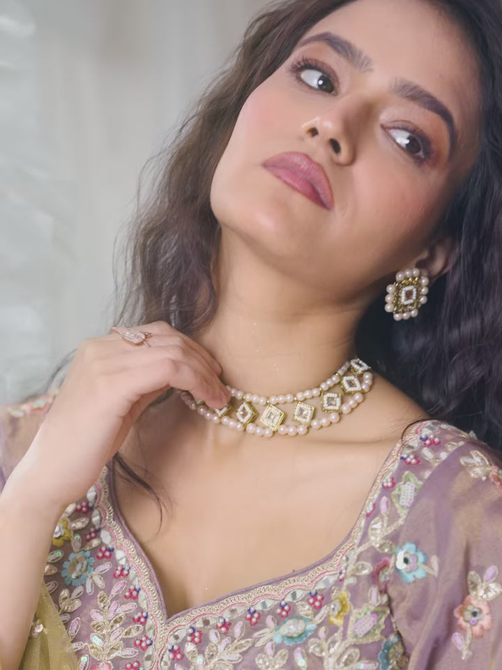 Elegant Partywear Lehenga Set | Tissue Fabric with Sequins Embroidery