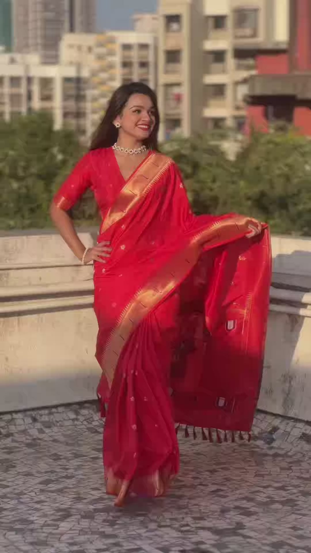 Soft Silk Saree | Wevon Paithani Vitthala Pallu Elegant Party Wear
