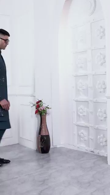 Stylish Art Silk Sherwani | Western-Inspired Men's Sherwani for USA