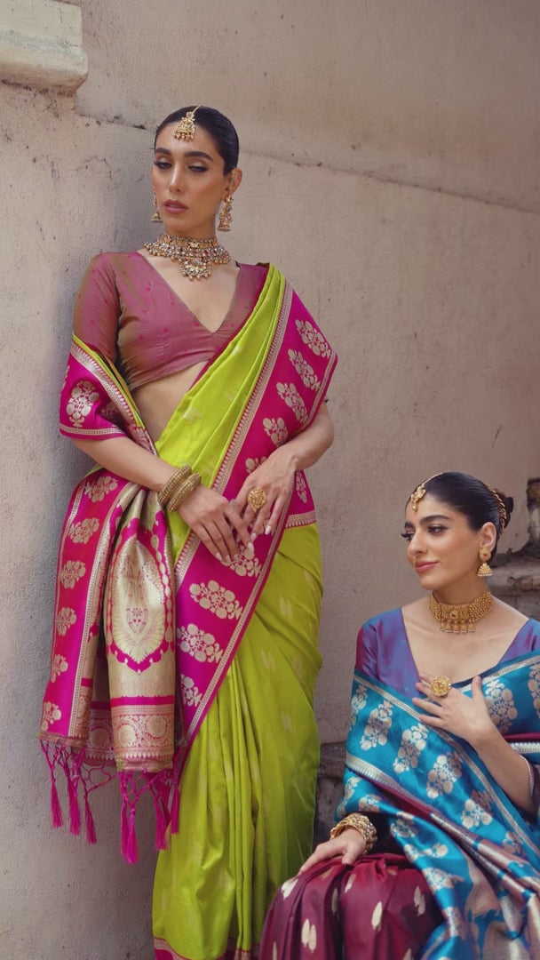 Premium Banarasi Silk Saree with Rich Designer Finish