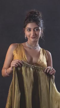 Beautiful Organza Saree with Foil Printed Blouse - Enhance Your Style!