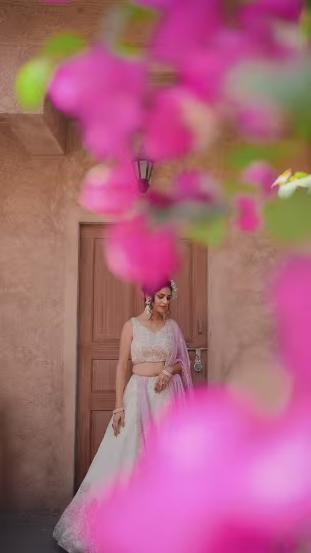 Glamorous Georgette Lehenga Set | Sequins Embroidery Elegance