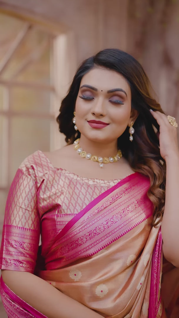 Ethnic Tissue Silk Saree | Graceful Wevon Handloom Design