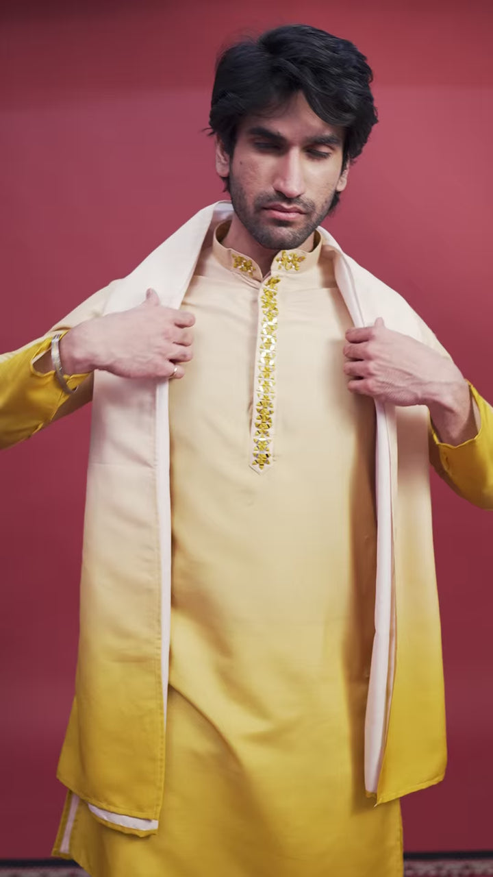 Party-Ready Rayon Kurta Set | Dupatta with Stunning Mirror Embellishments