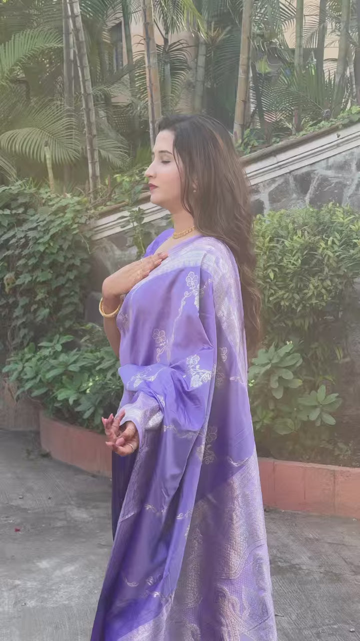 Banarasi Silk Saree Jacquard Wevon Work | Designer Jari Traditional and Wedding