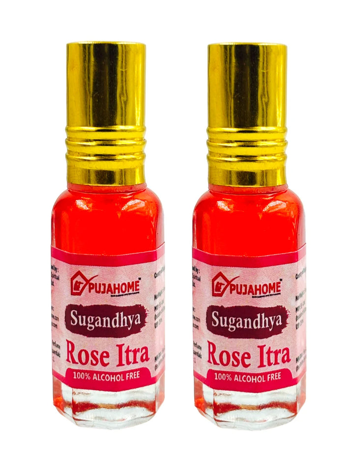 Sugandhya Rose Itra For Puja 5ML (Pack of 2)