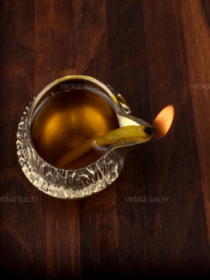 Brass Religious Diya | Handcrafted Quality Brass Decorative Lamp