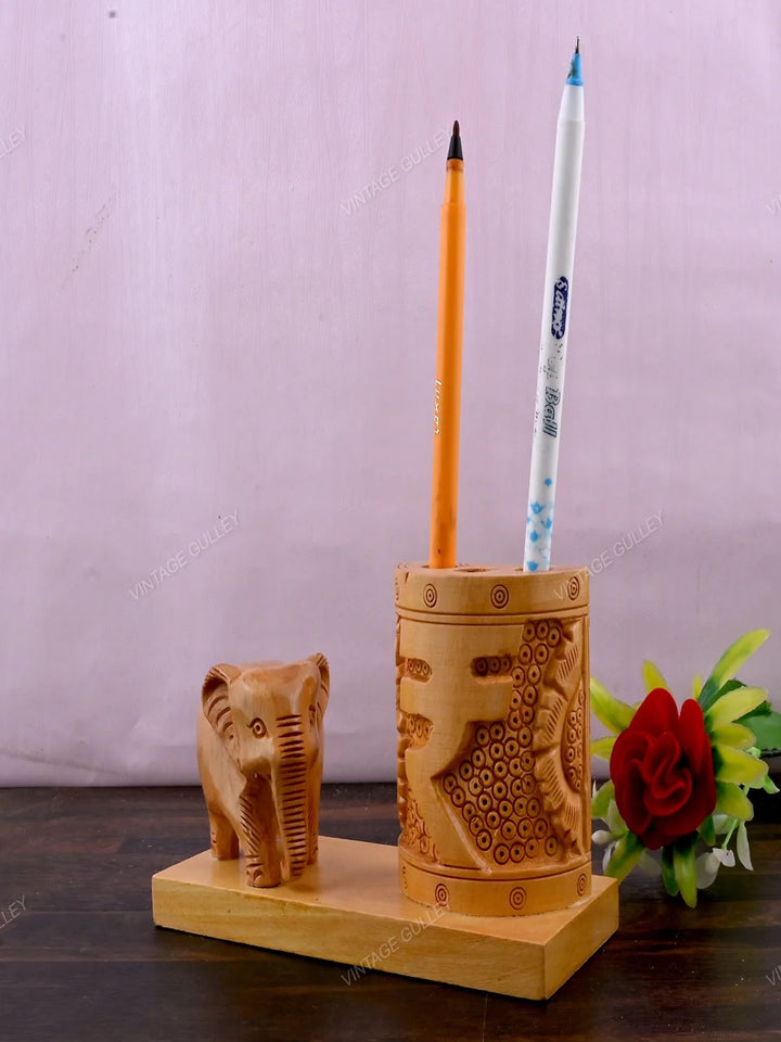Wooden Pen Stand | High-Quality Craftsmanship | Perfect Gift for Any Occasion
