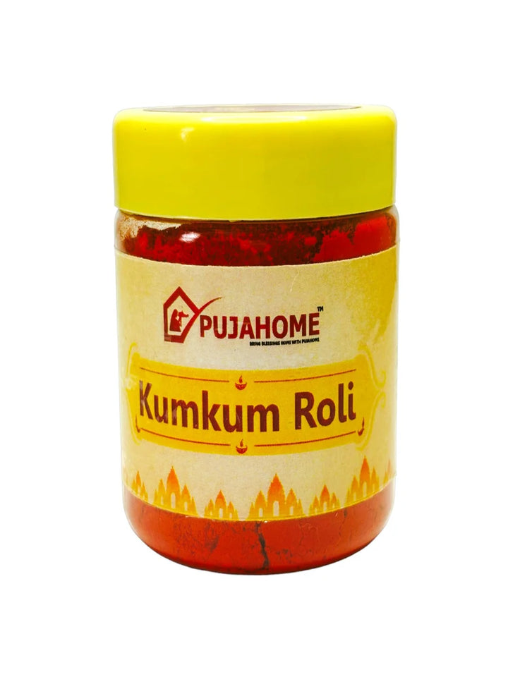 Roli Pure Haldi Kumkum - Original Puja Roli | Natural & Pure kumkum (50g)