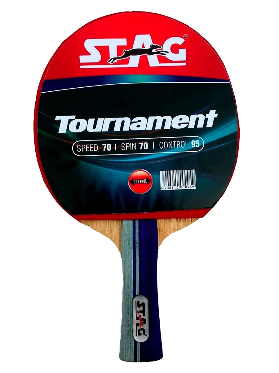 STAG Beginner ITTF Approved Rubber Tournament Table Tennis Bat