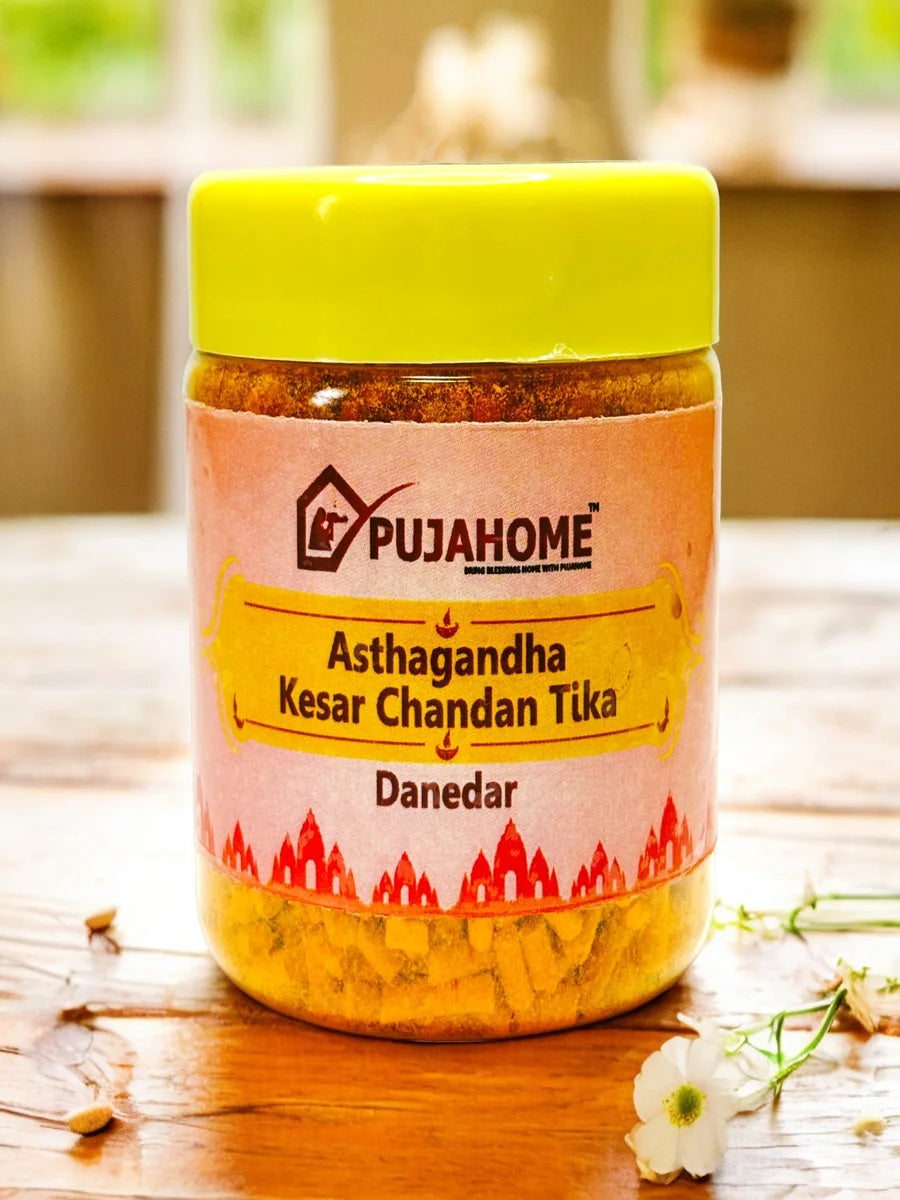 Premium Asthagandha Kesar Chandan Tika Danedar 100 Gram Box