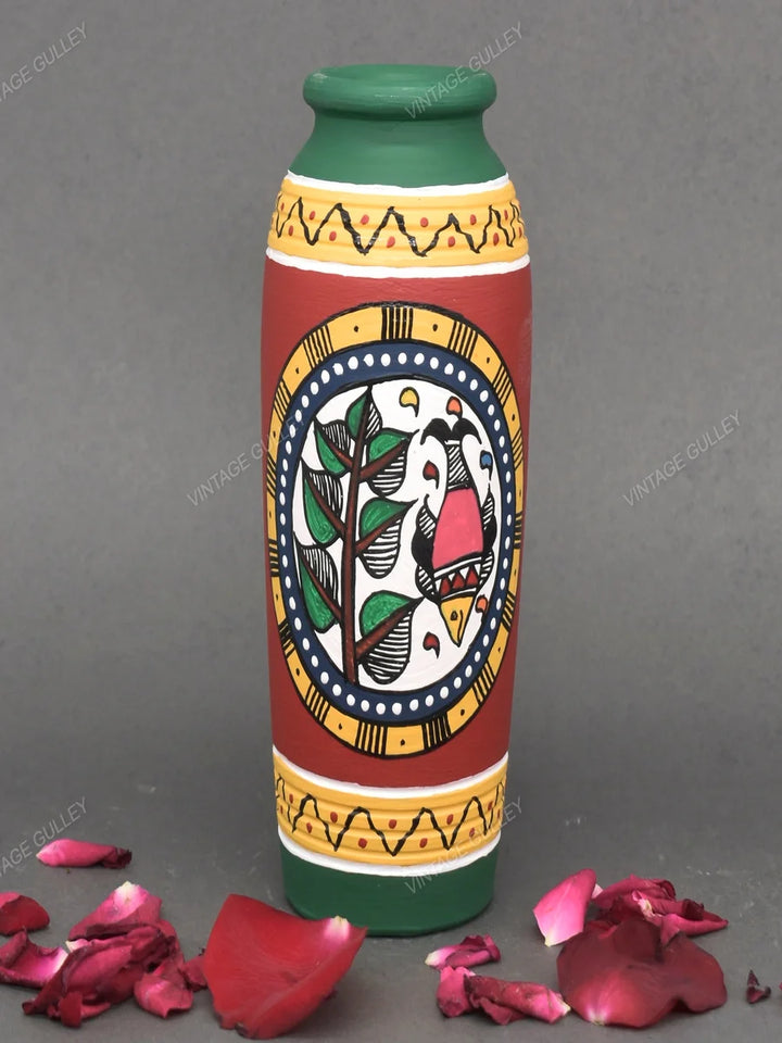 Handmade Terracotta Pots | Artistic Miniatures with Warli Art Décor