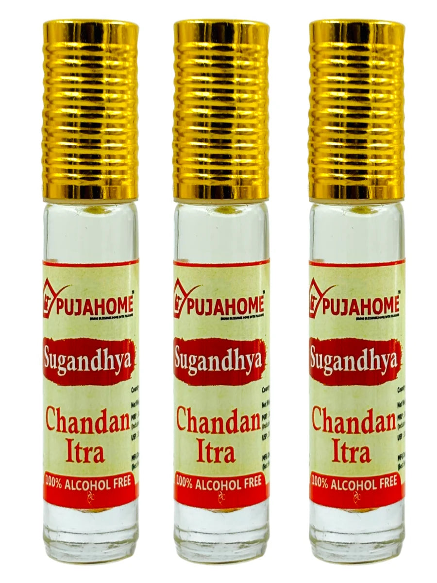 Sugandhya Chandan Itra For Puja 6ML (Pack of 3)