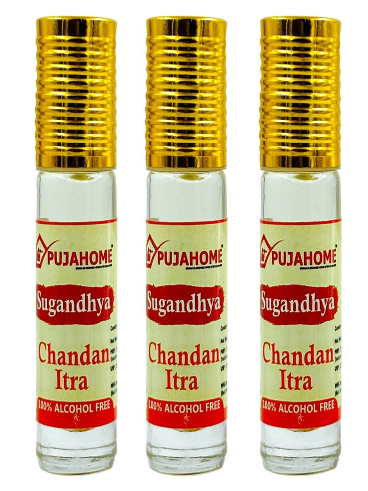 Sugandhya Chandan Itra For Puja 6ML (Pack of 3)